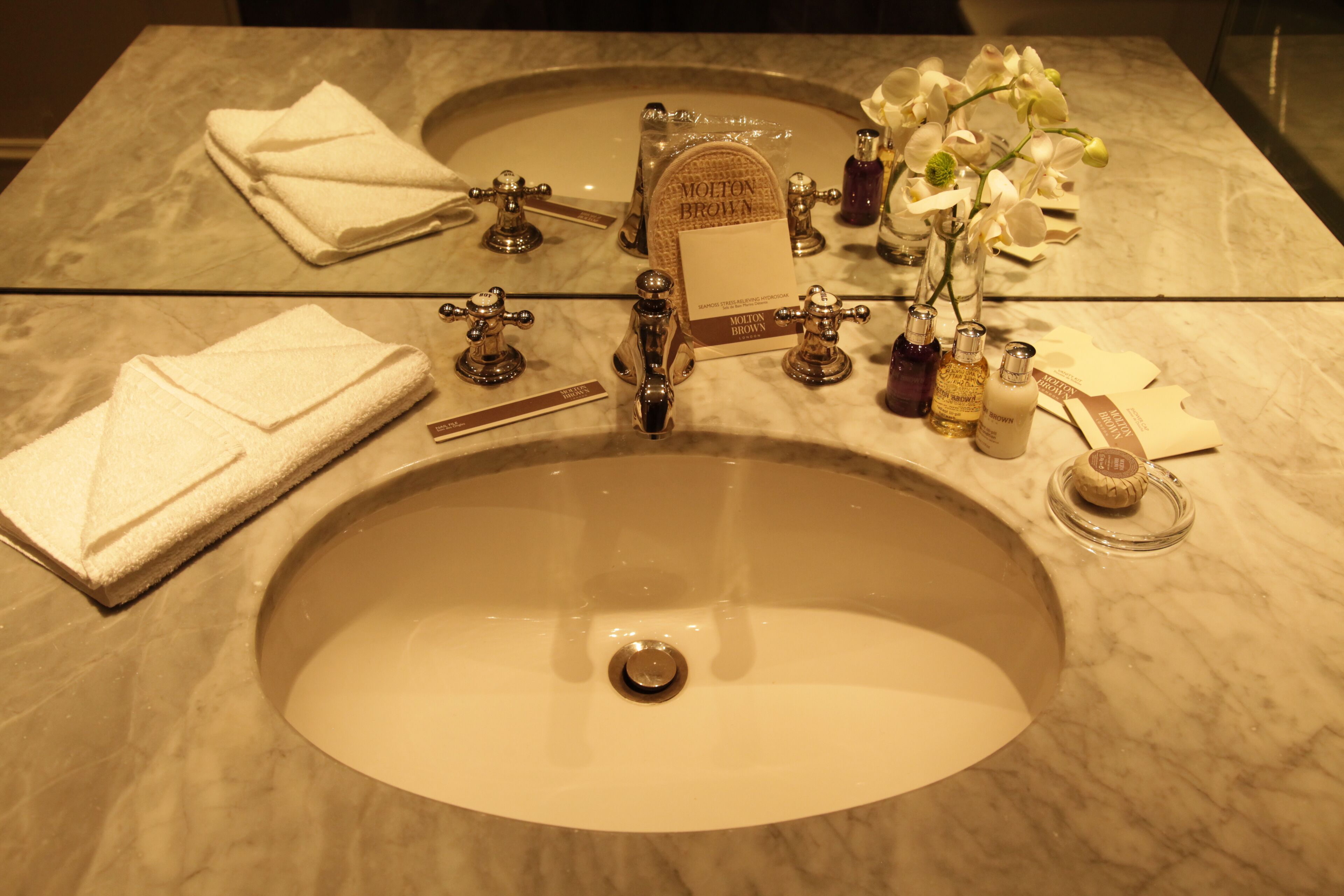 classic single room | bathroom | designer toiletries, hair dryer, bathrobes, slippers