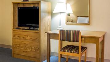 Desk, blackout drapes, free WiFi, bed sheets