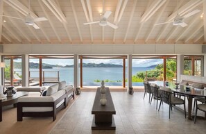 Plasma TV, DVD player, iPod dock, offices