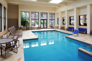 Indoor pool, seasonal outdoor pool, pool loungers - Sheraton Milwaukee Brookfield Hotel (Brookfield)