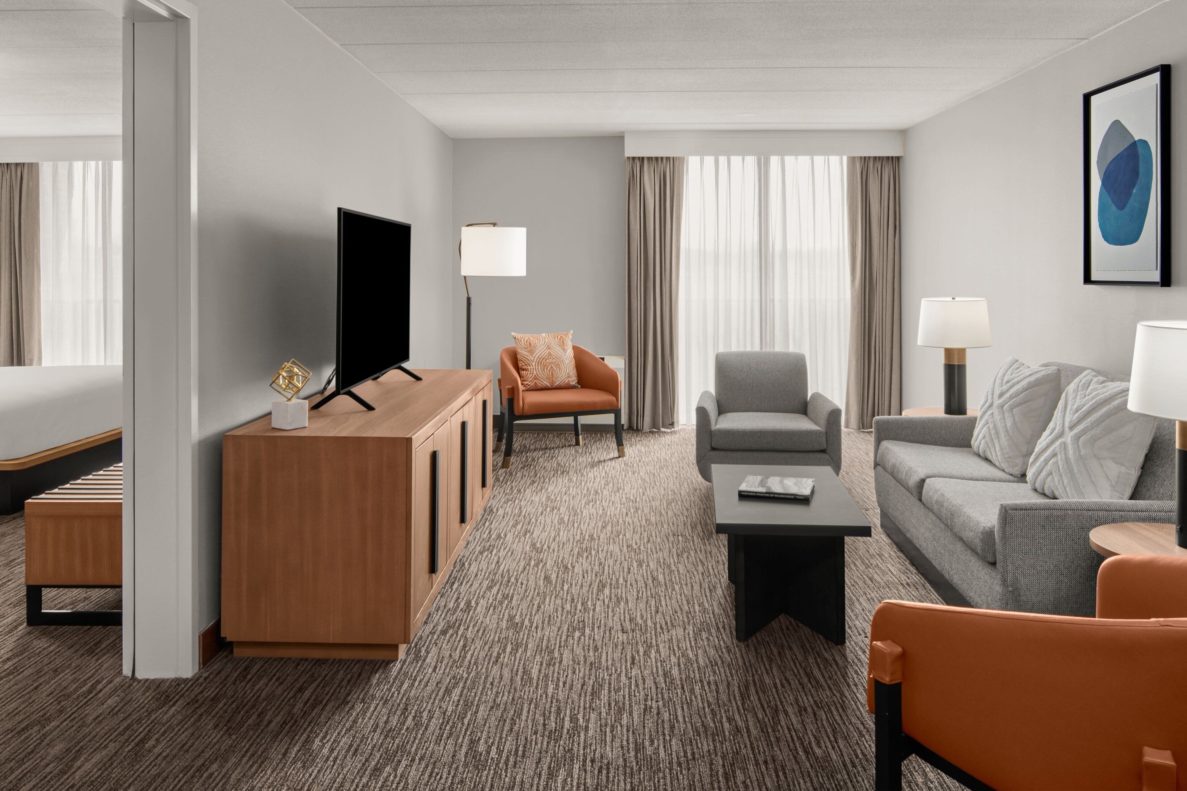 Premium bedding, down duvets, pillow-top beds, in-room safe