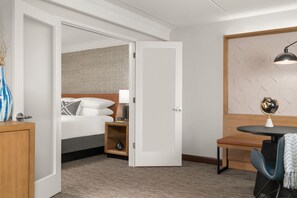 Premium bedding, down comforters, pillowtop beds, in-room safe