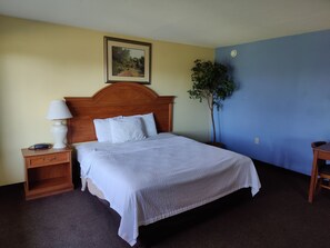 Blackout drapes, free WiFi, bed sheets