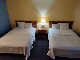 Blackout drapes, free WiFi, bed sheets