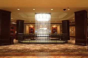 Hotel entrance and lobby at The Yorkville Royal Sonesta Hotel Toronto
