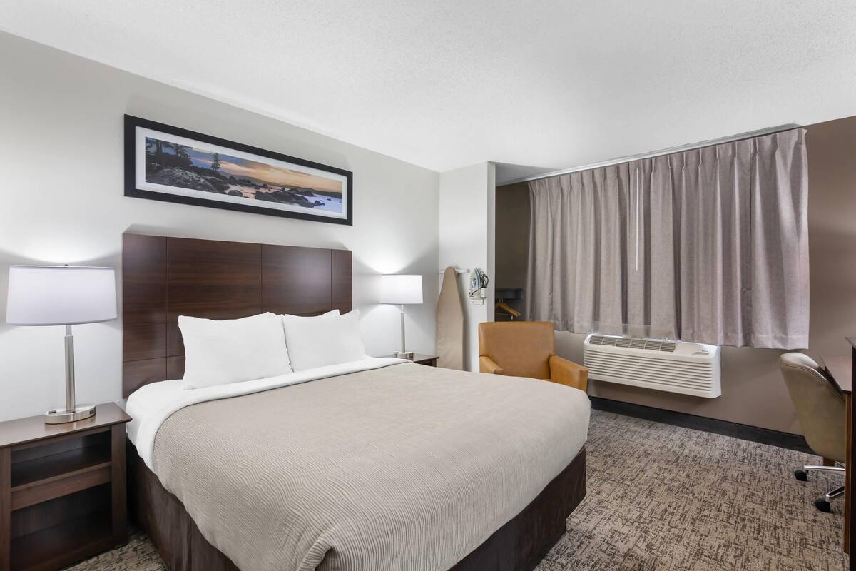 1 bedroom, blackout curtains, iron/ironing board, free cots/infant beds