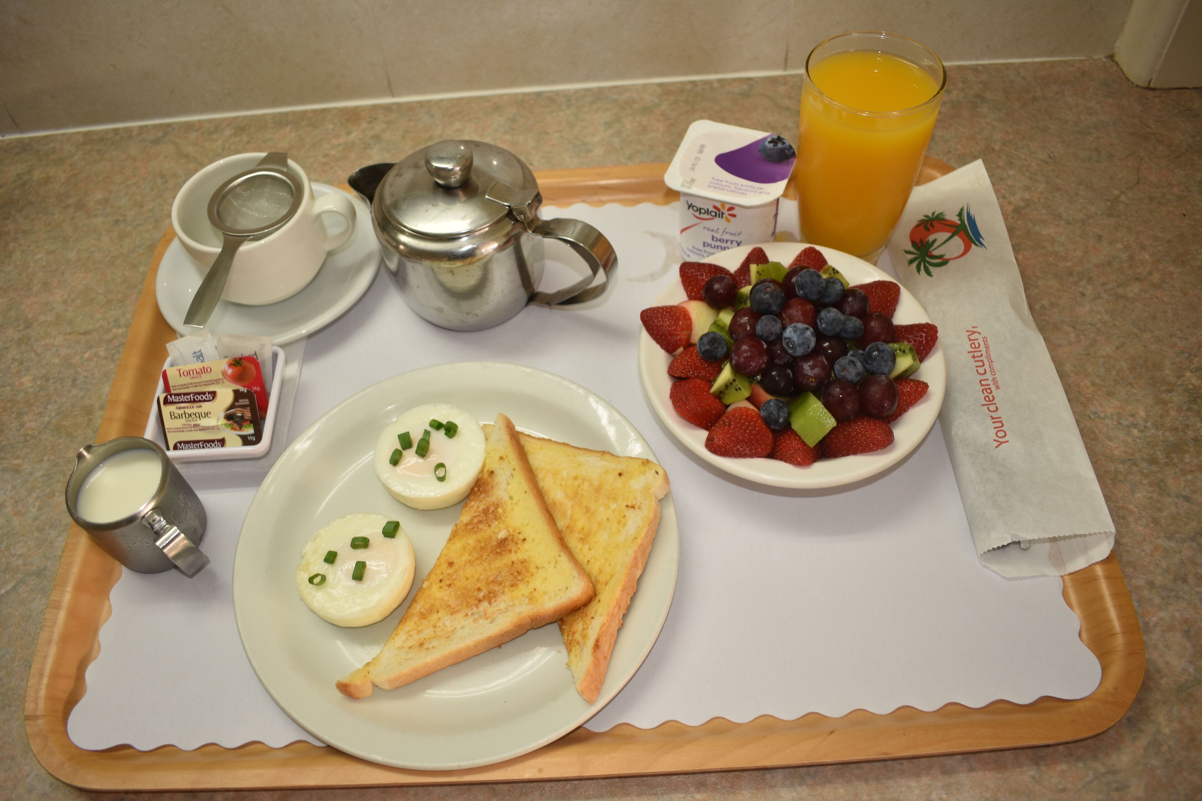 buffet breakfast for a fee