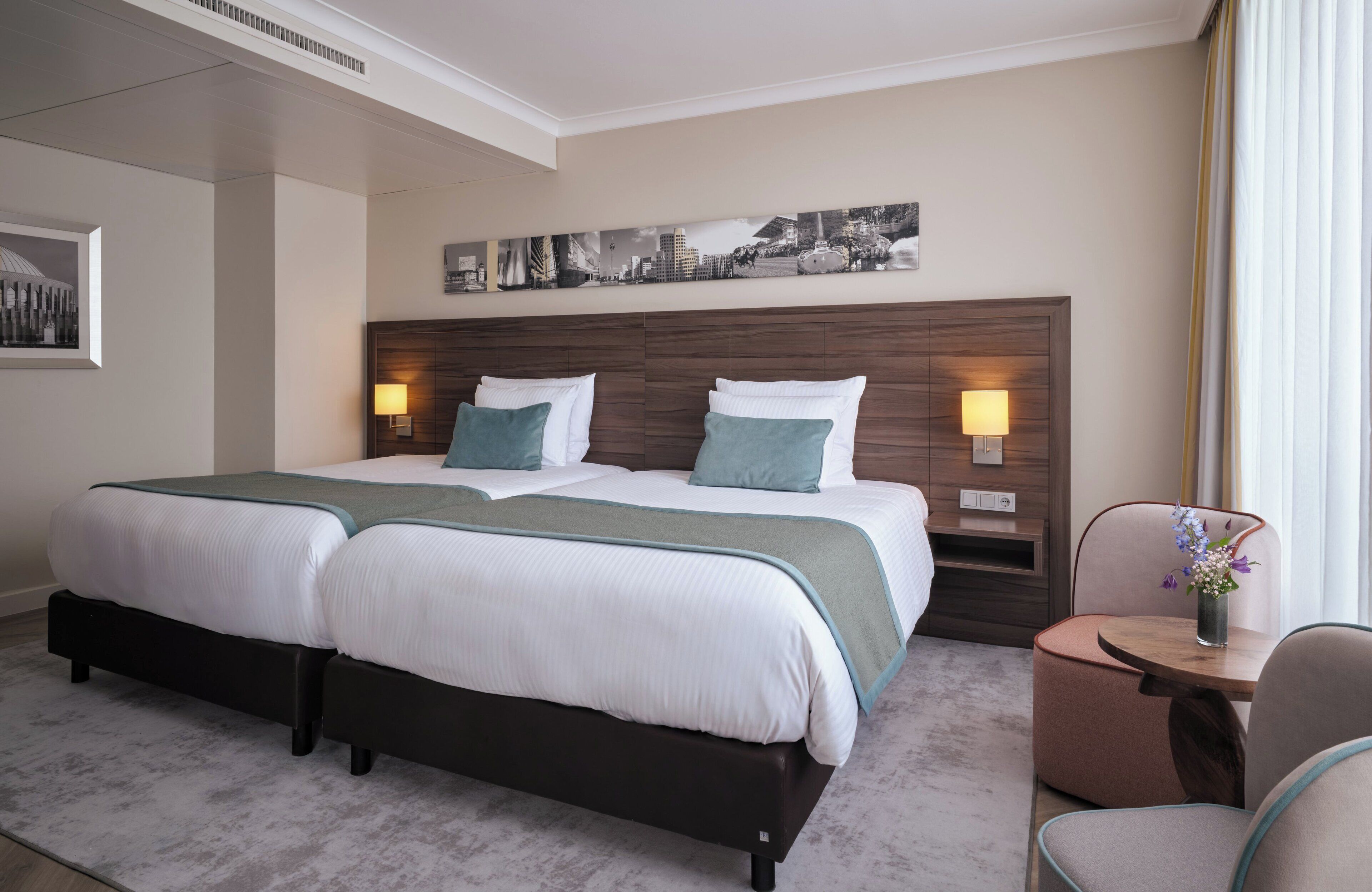 hypo-allergenic bedding, minibar, in-room safe, desk