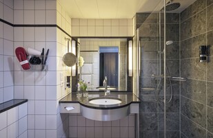 Ducha, secador de pelo, toallas