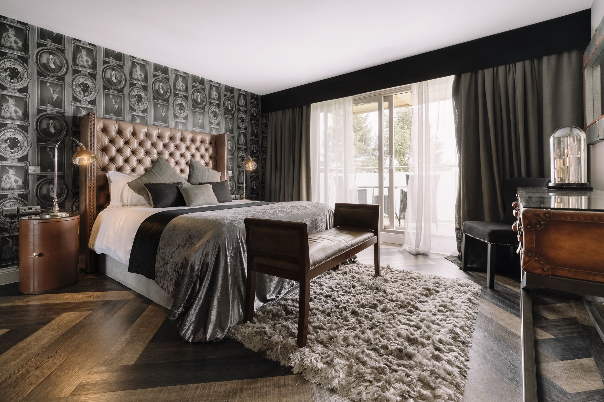 individually decorated, individually furnished, blackout curtains