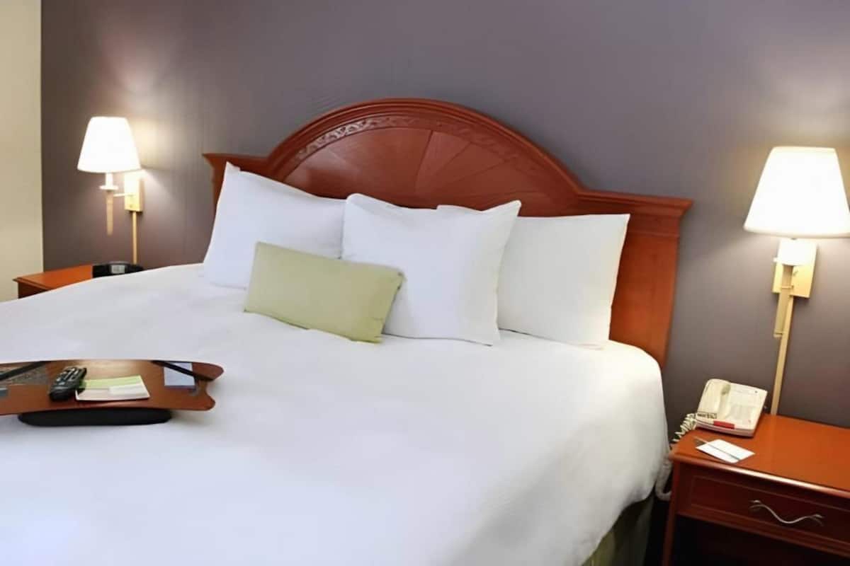 Premium bedding, in-room safe, desk, blackout drapes