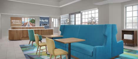 Coin salon dans le hall