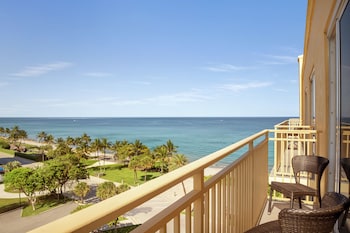 Suite, 1 King Bed, Partial Oceanview, Sit Down Balcony | View from room at Embassy Suites by Hilton Deerfield Beach Resort & Spa