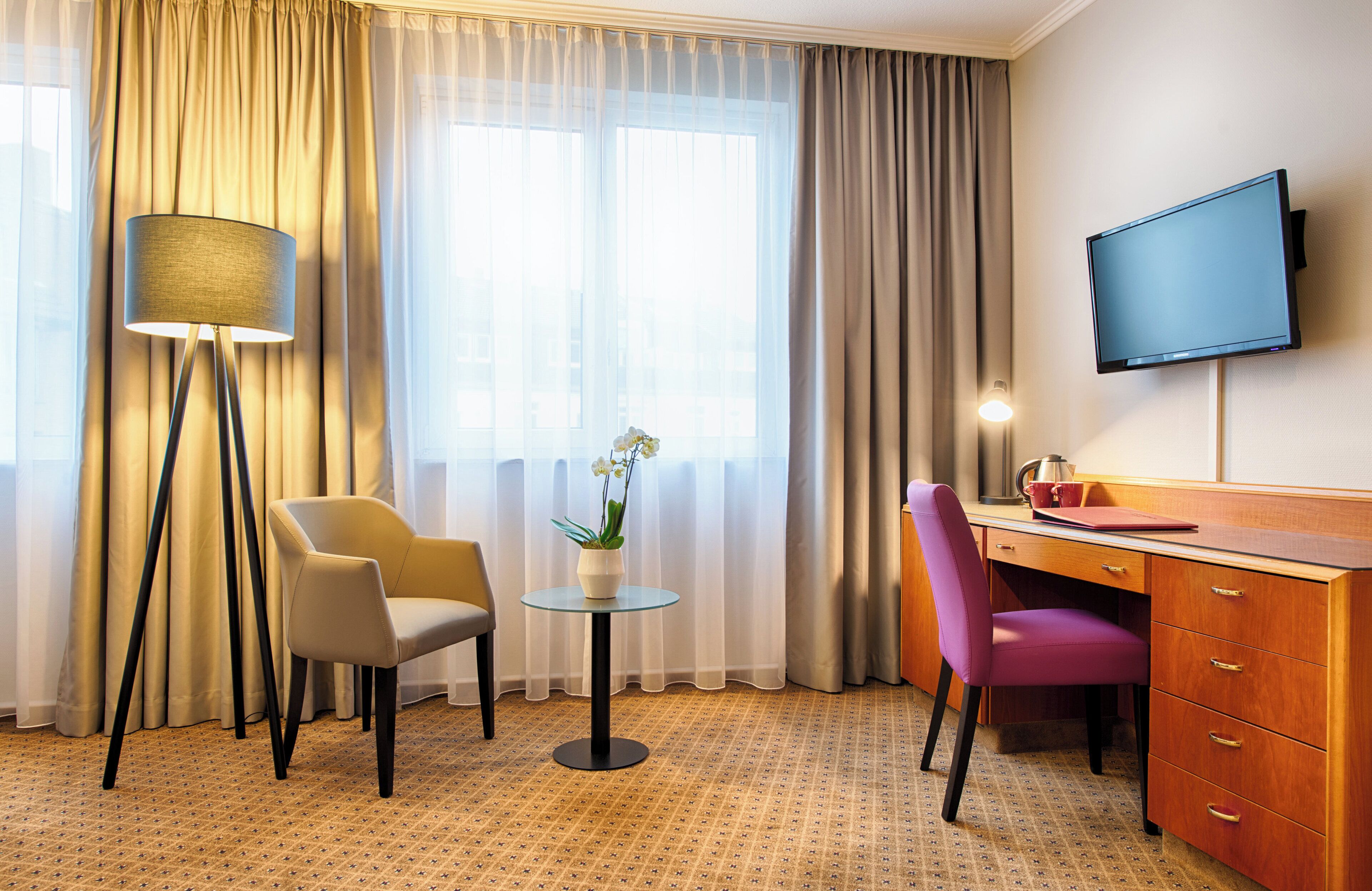 superior double or twin room | minibar, desk, laptop workspace, blackout curtains