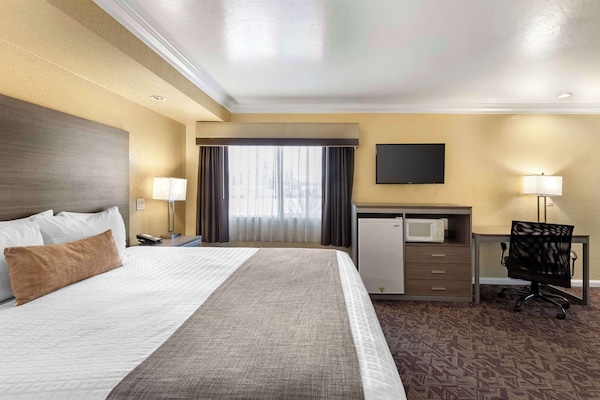 Standard Room, 1 Queen Bed, Accessible, Bathtub | Desk, laptop workspace, blackout drapes, iron/ironing board