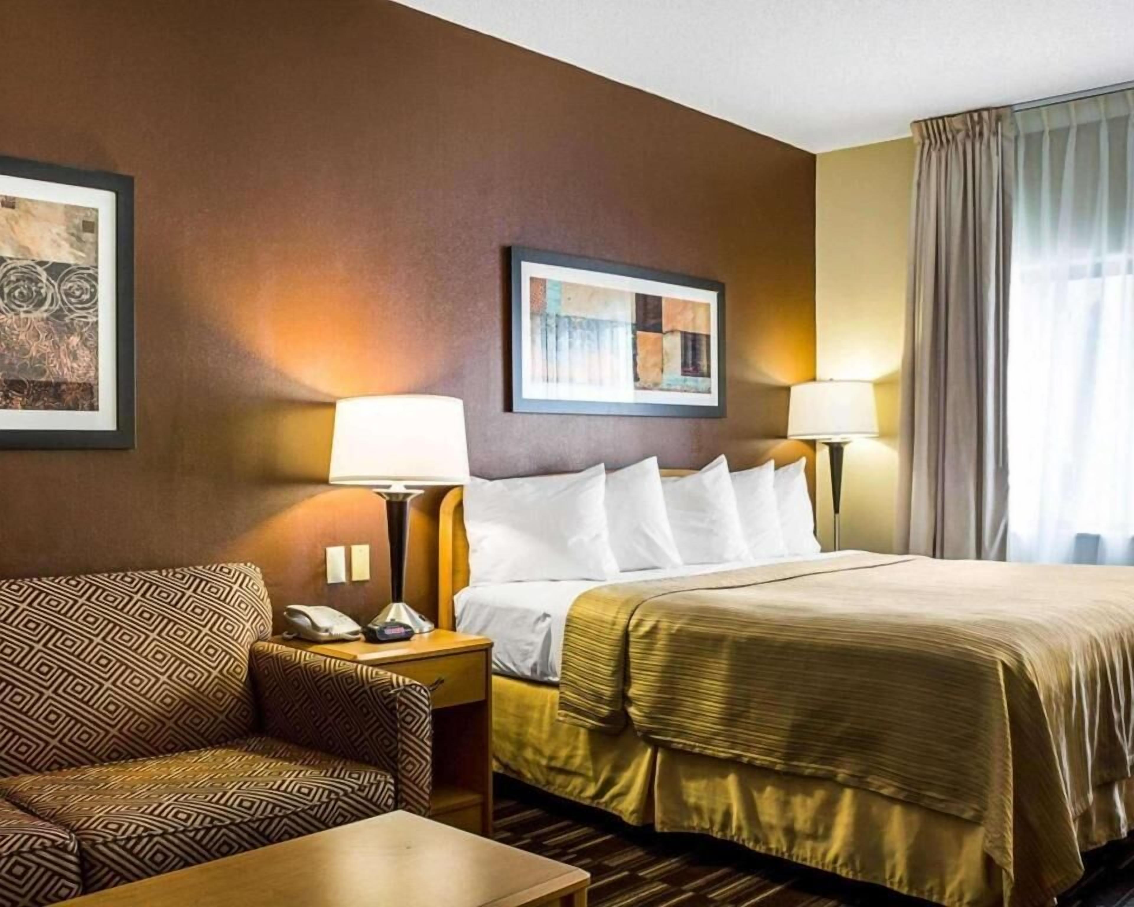 suite, 1 king bed with sofa bed, non smoking | desk, blackout curtains, iron/ironing board, free wifi