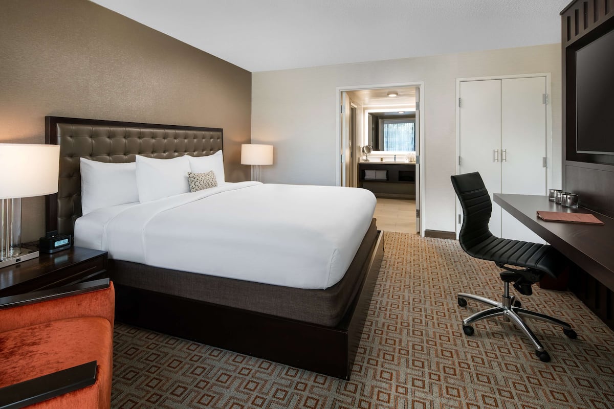 Premium bedding, memory foam beds, in-room safe, desk