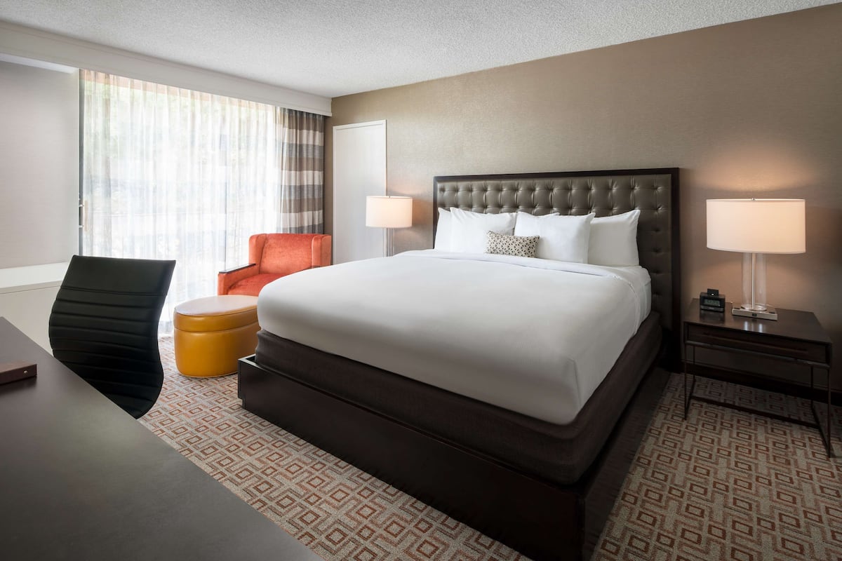 Premium bedding, memory foam beds, in-room safe, desk