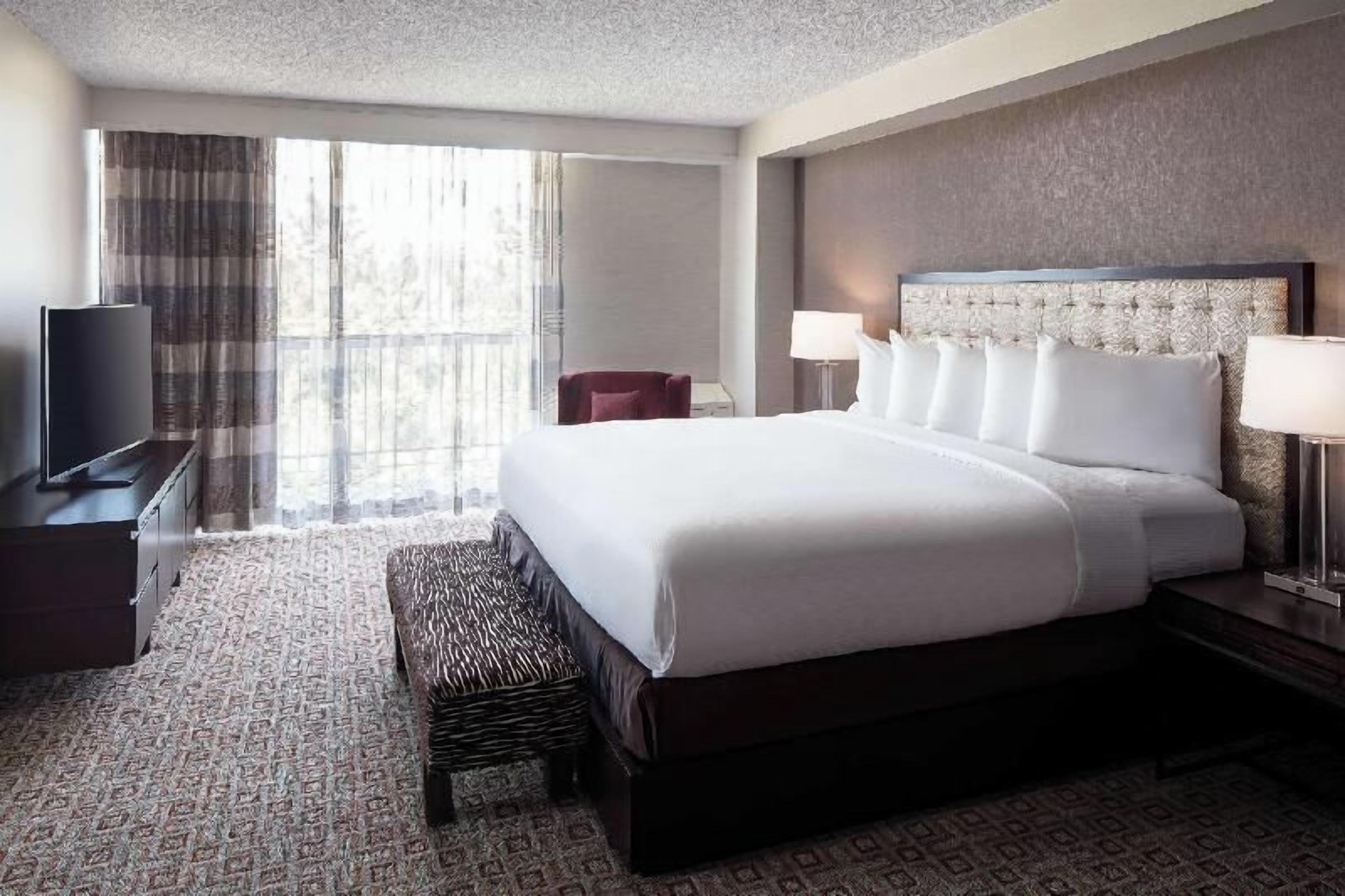Premium bedding, memory foam beds, in-room safe, desk