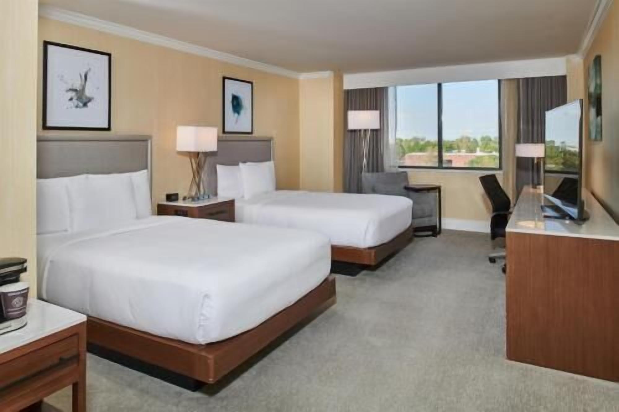 Premium bedding, down comforters, pillowtop beds, in-room safe