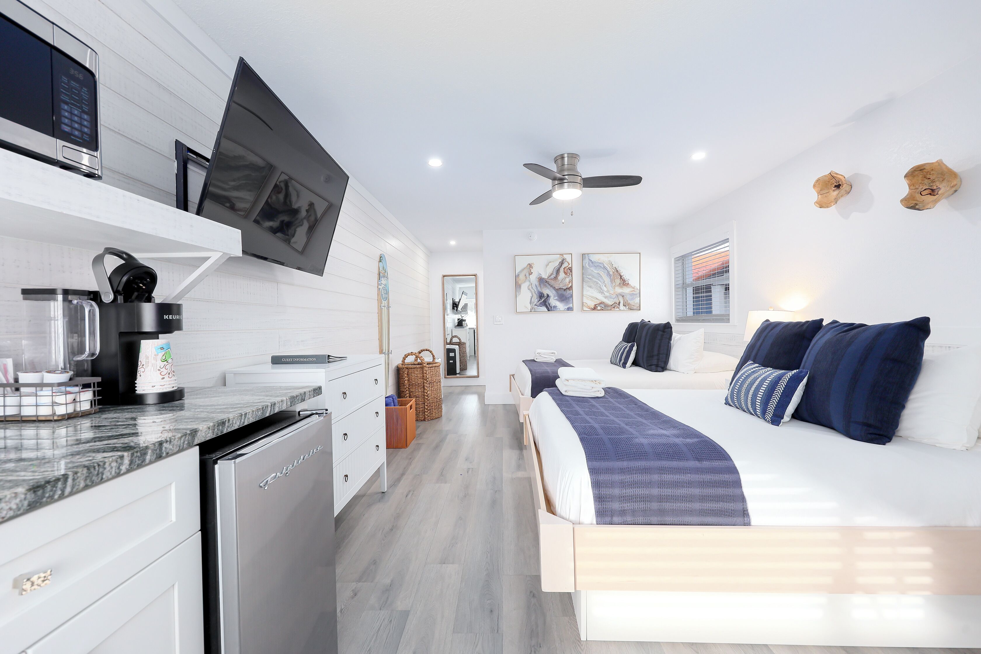 Siesta 2 Queen | Dundyner, individuel indretning, strygejern/strygebræt, gratis Wi-Fi