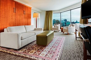 Executive-Suite, 1 King-Bett, Nichtraucher | Hochwertige Bettwaren, Daunenbettdecken, Pillowtop-Betten, Zimmersafe