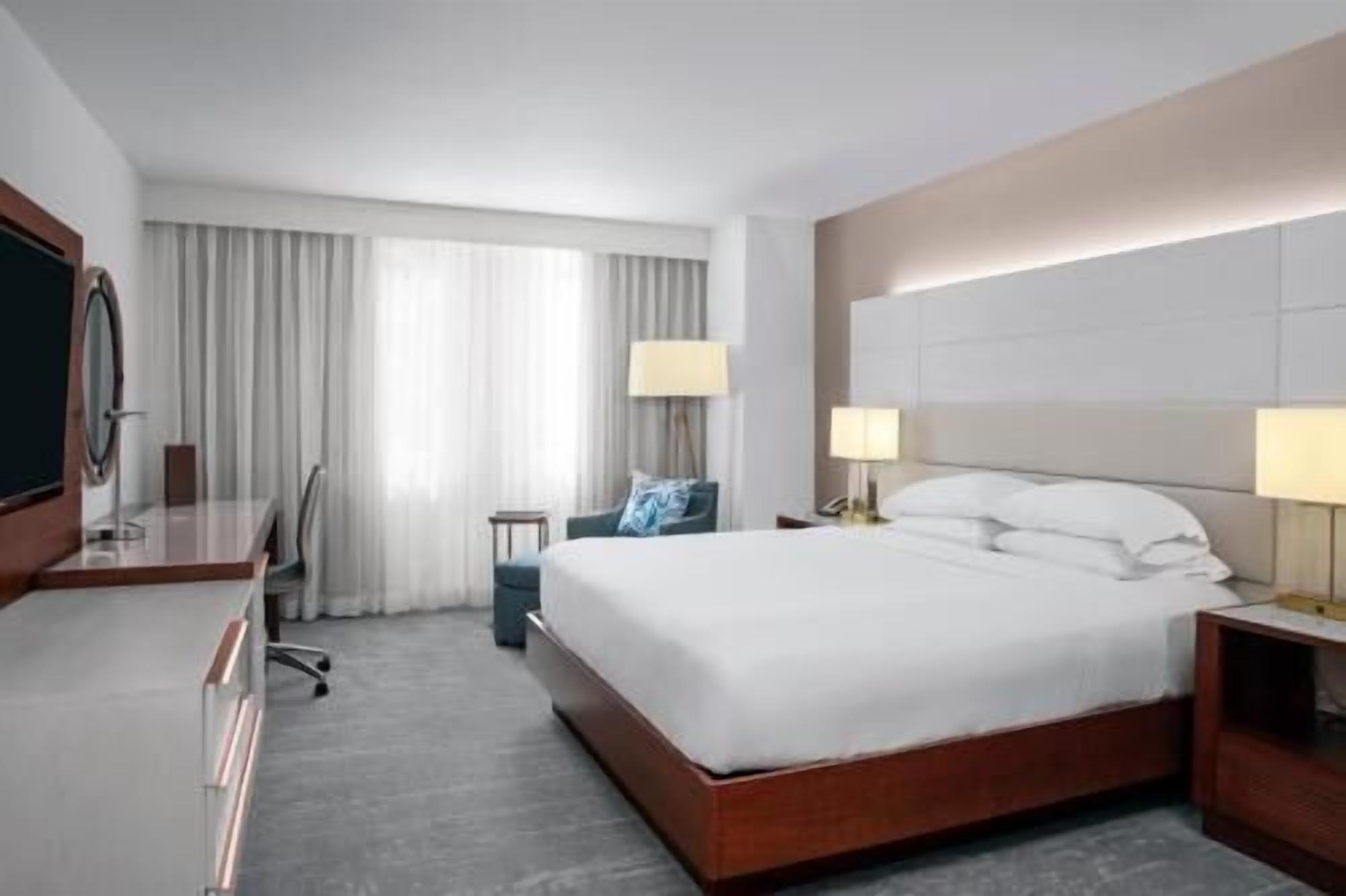 Premium bedding, down comforters, pillowtop beds, in-room safe