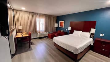 Hypoallergeen beddengoed, een bureau, gratis wifi, beddengoed