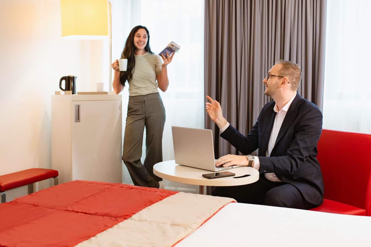 Standaard kamer, 1 tweepersoonsbed | Luxe beddengoed, bedden met traagschuimmatras, een kluis op de kamer