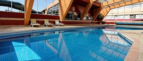 Indoor pool, outdoor pool