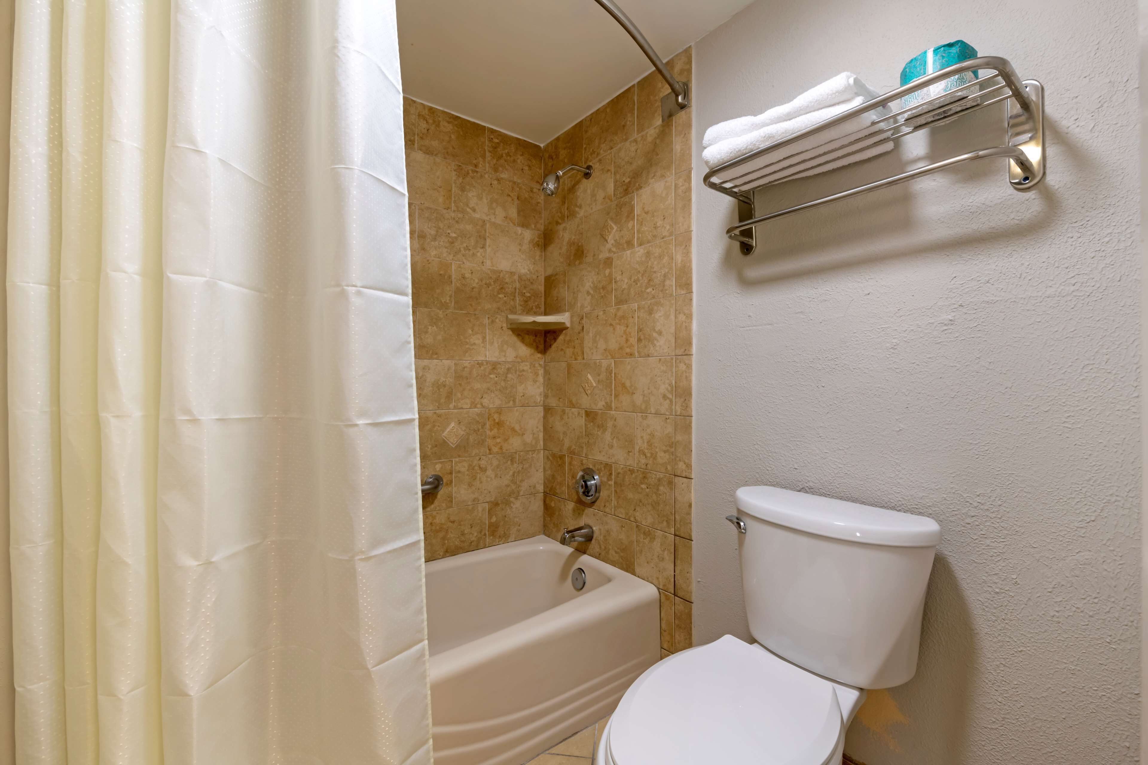 free toiletries, hair dryer, towels