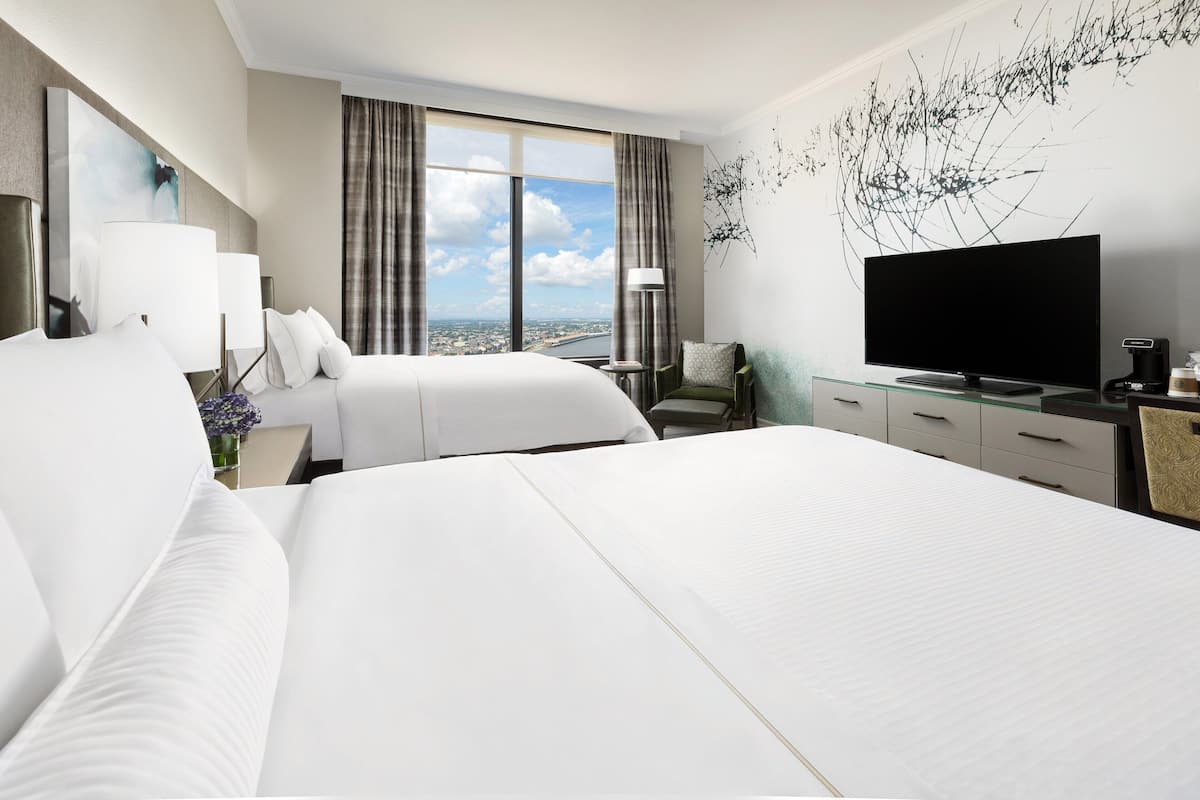 Premium bedding, pillow-top beds, in-room safe, desk