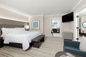 Suite, 1 King Bed, River View | Premium bedding, pillow-top beds, in-room safe, desk