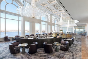 Hotel entrance and lobby at The Westin New Orleans