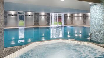 Indoor pool, outdoor pool