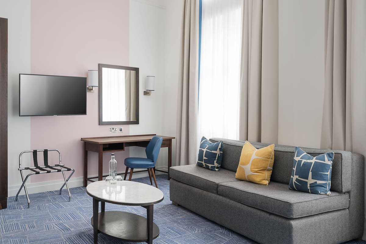1 habitación y ropa de cama de alta calidad