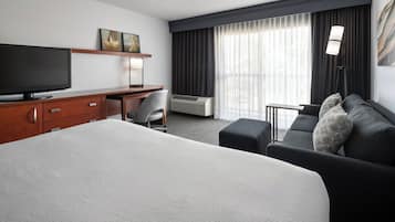 Premium bedding, down duvets, pillow-top beds, desk