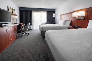 Premium bedding, down comforters, pillowtop beds, desk