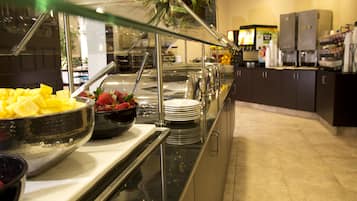 Free daily self-serve breakfast