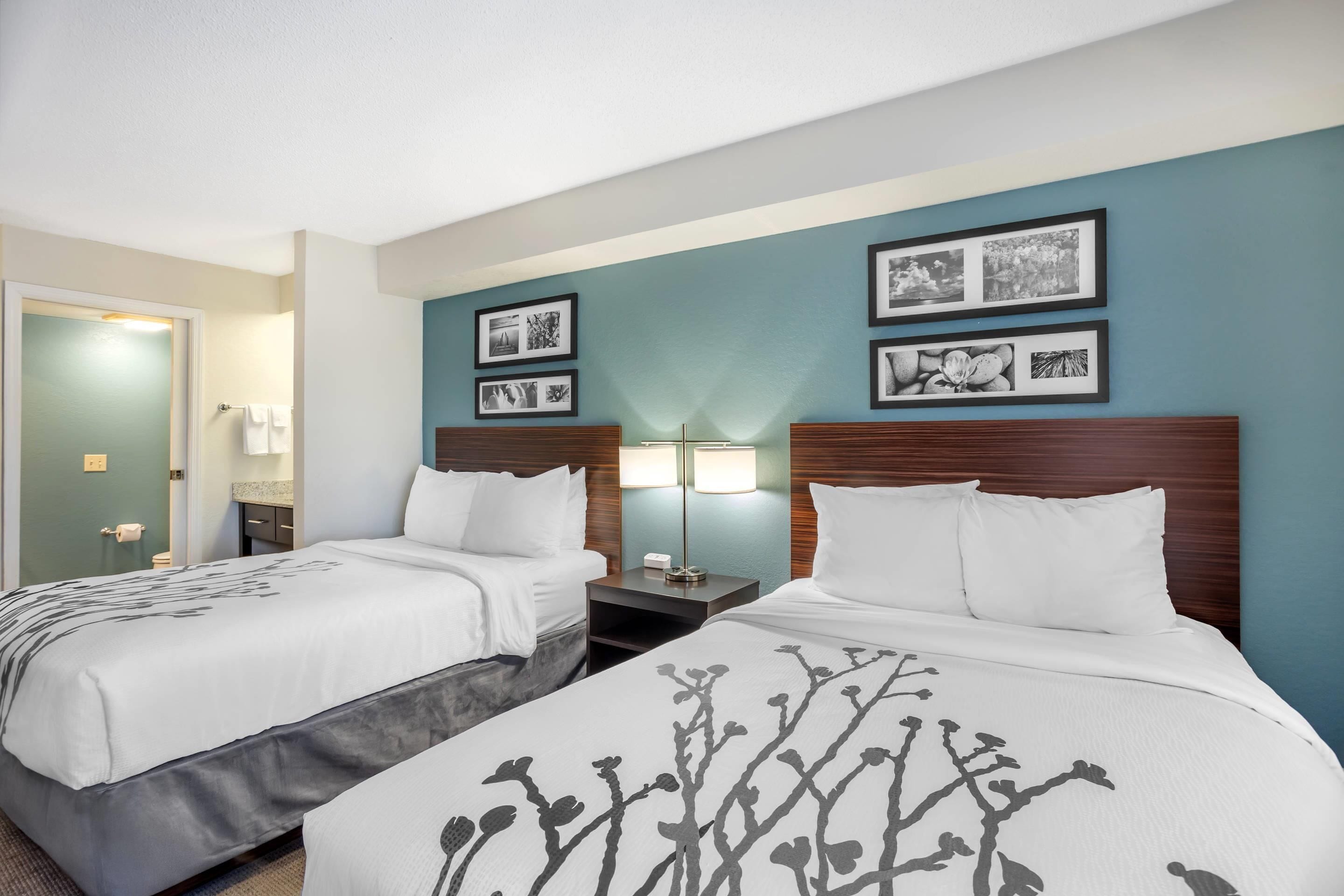 2 double beds, non-smoking, no pets allowed | in-room safe, desk, laptop workspace, blackout curtains