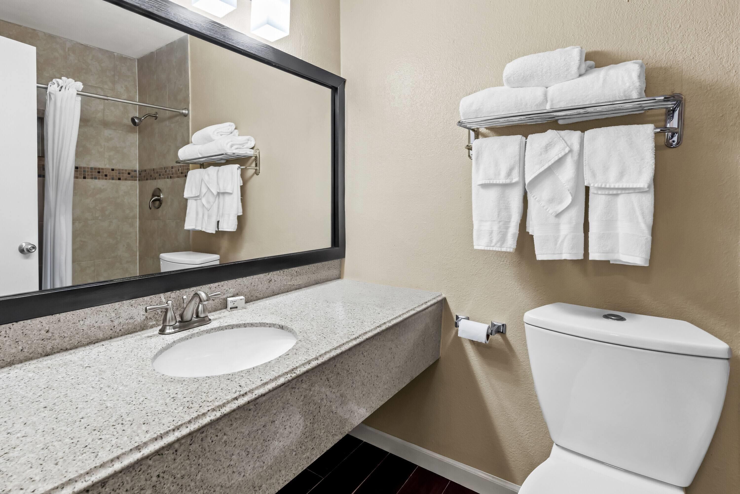 Suite Confort, 1 cama de matrimonio grande, no fumadores, bañera de hidromasaje | Baño | Bañera y ducha independientes, secador de pelo y toallas