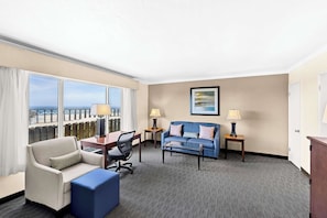 Suite, 1 Queen Bed, Non Smoking, Fireplace (Living Room) | Desk, iron/ironing board, free WiFi, bed sheets