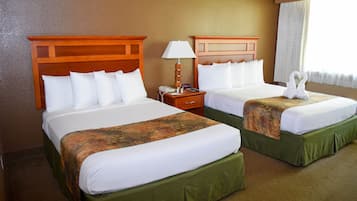 Standard Room, 2 Queen Beds, Non Smoking, Refrigerator & Microwave | Desk, blackout curtains, iron/ironing board, free cots/infant beds