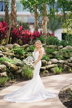 Outdoor wedding area at Walt Disney World Swan