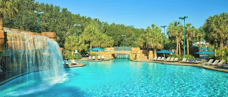 Outdoor pool, open 6:00 AM to 11:00 PM, pool cabanas (surcharge)
