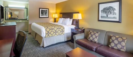 Standard Room, 1 King Bed, Non Smoking | Desk, blackout drapes, iron/ironing board, free cribs/infant beds