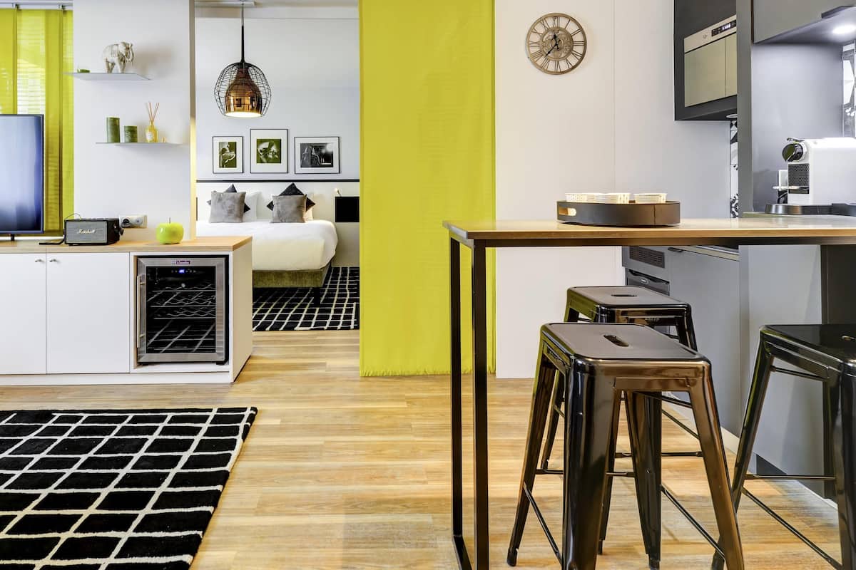 Superior Apartment, 1 Double Bed (View of Bercy Arena) | Premium bedding, in-room safe, blackout curtains, soundproofing