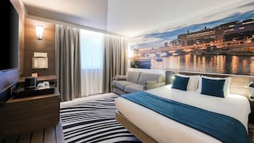 Camera familiare, 1 letto matrimoniale con divano letto (Family Room) | Biancheria da letto di alta qualità, una cassaforte in camera