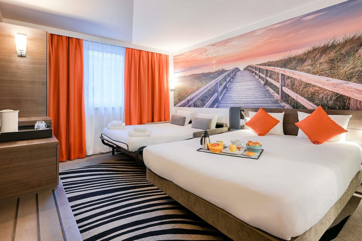 Chambre Familiale, 1 lit double et 1 canapé-lit (Family Room) | Literie de qualité supérieure, coffres-forts dans les chambres