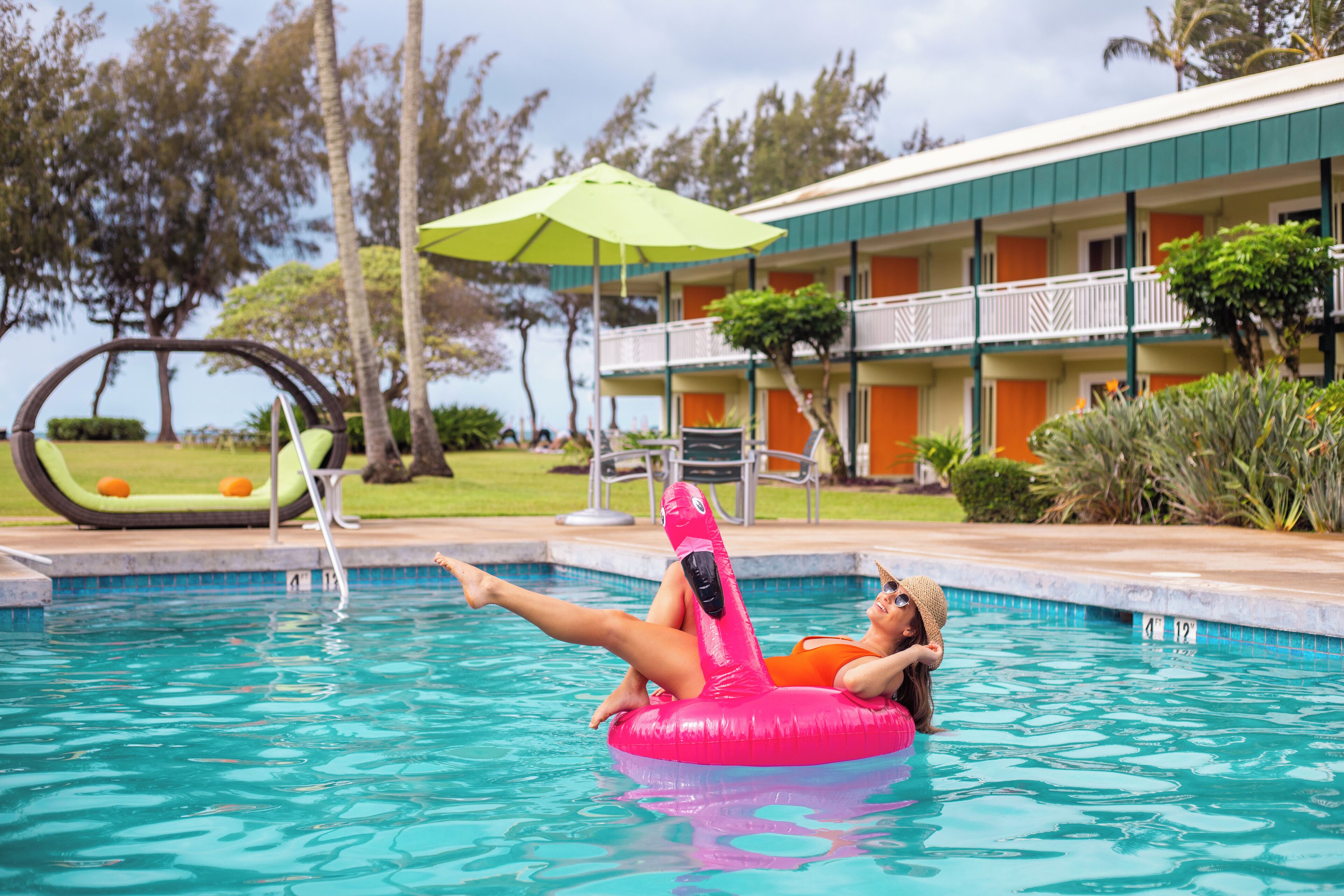 2 outdoor pools, open 9:00 AM to 10:00 PM, pool umbrellas, sun loungers